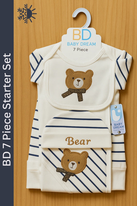 Baby Dream Navy Line 0-3M 7 Piece Set