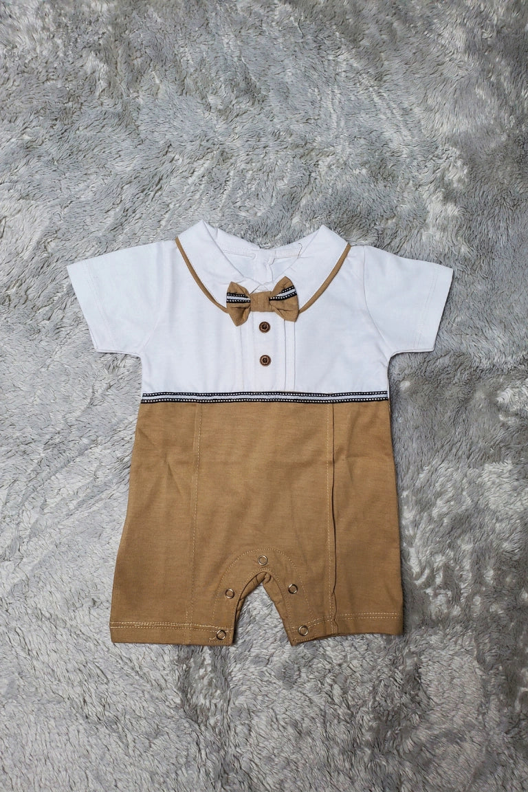 Bow Tuxedo Brown | SUMMER FABRIC