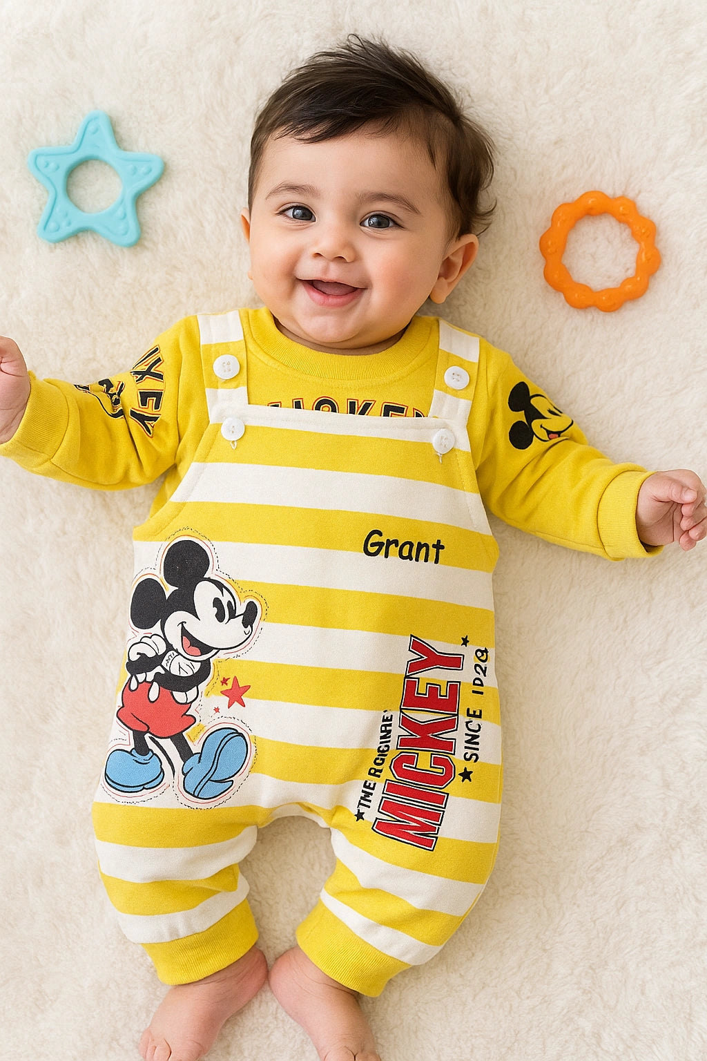 MICK Romper YL 0-3M - WINTER FLEECE