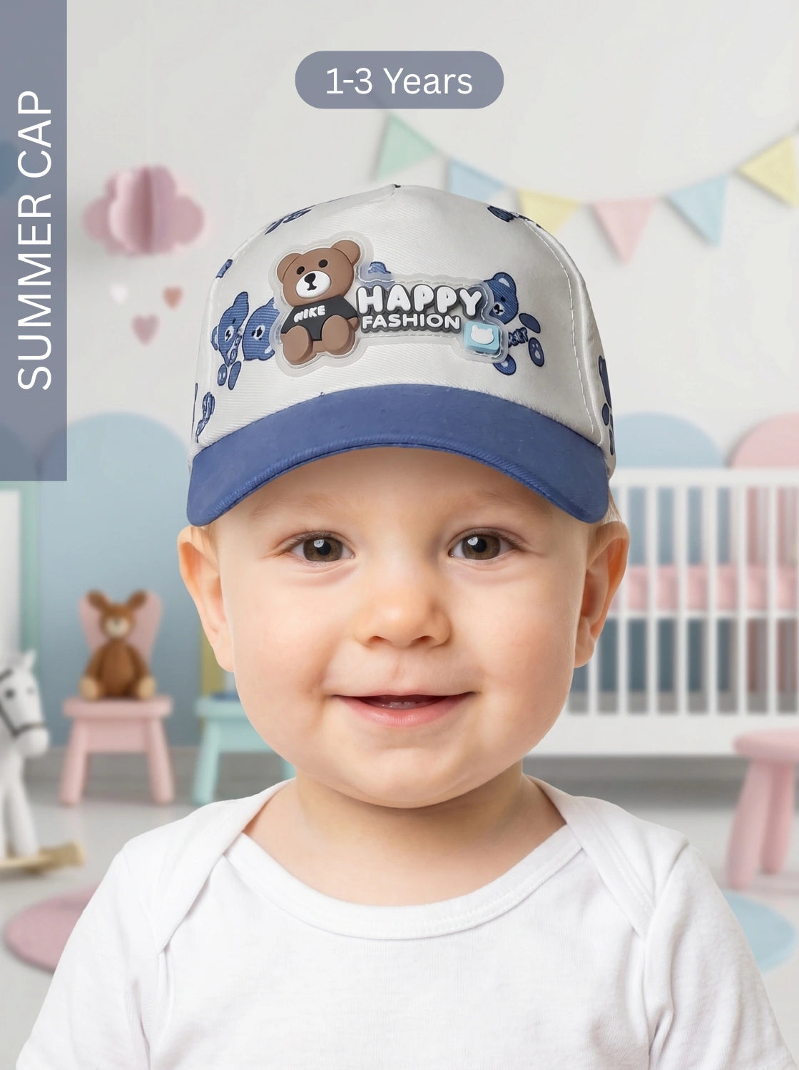 Happy Fashion Summer Cap BLUE | IMPORTED