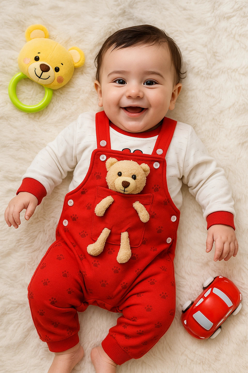 TEDDY BEAR RD Romper - WINTER TERRY