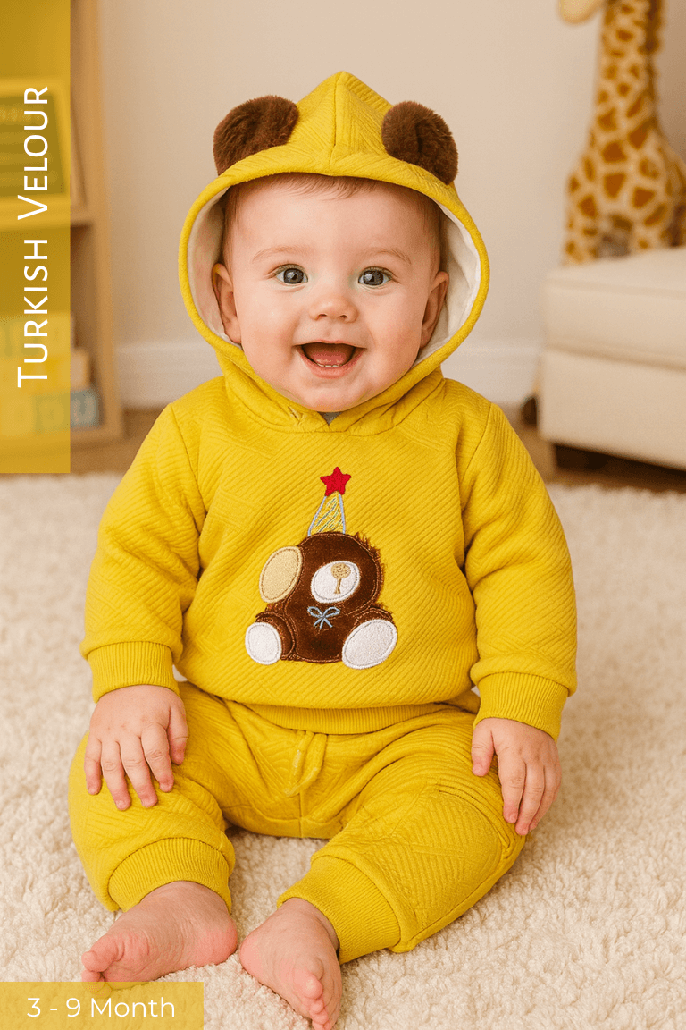 Star Teddy Camel Hoodie and Trouser - TURKISH VELOUR