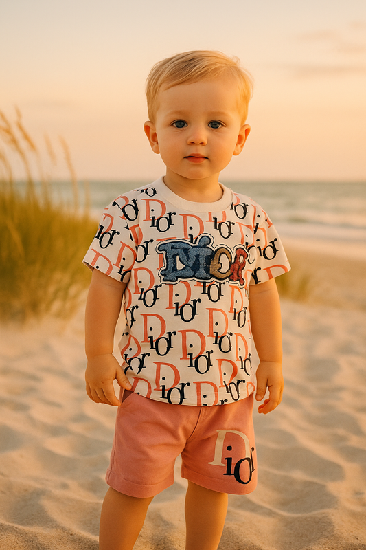 DIO R Pink Shirt + Short Set
