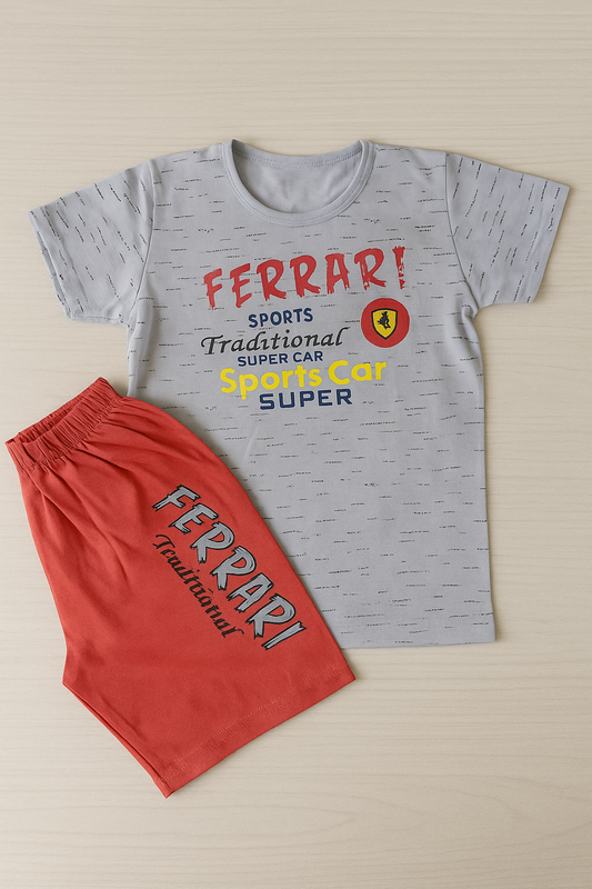 Ferra Marron Shirt + Short Set