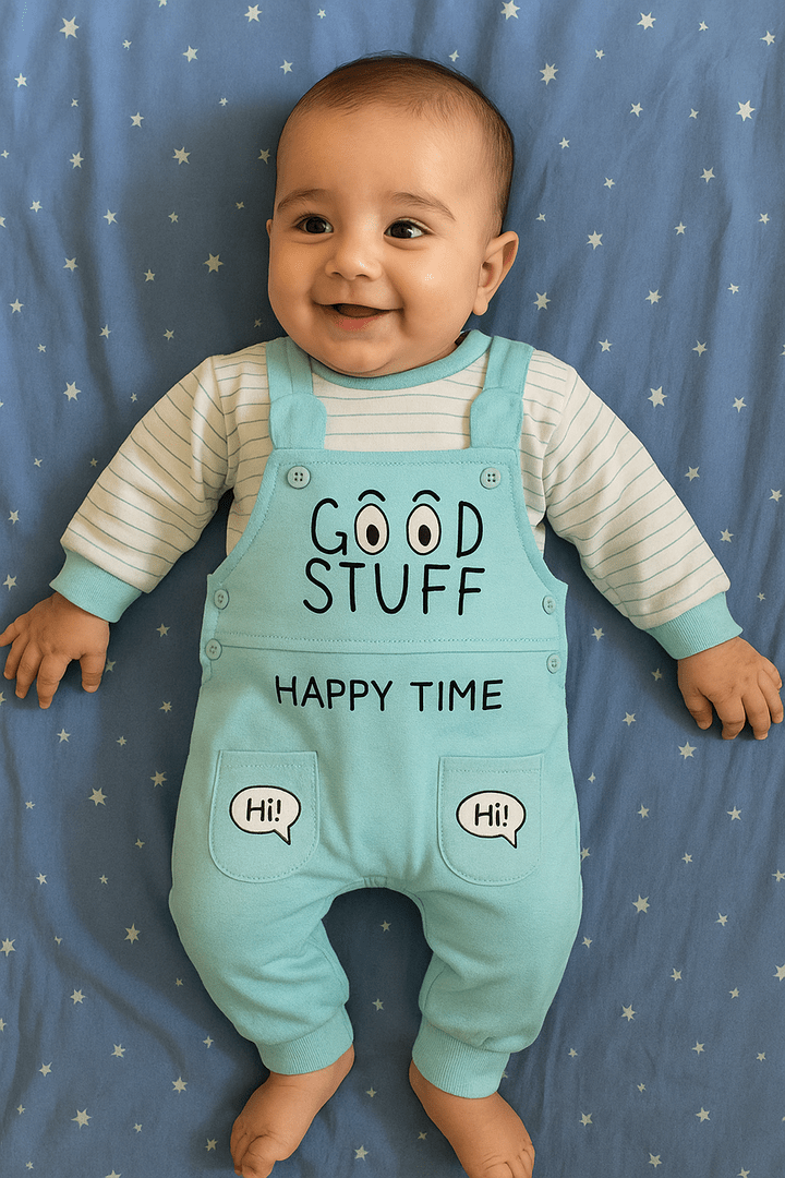 Happy Time Mint Green Romper Suit