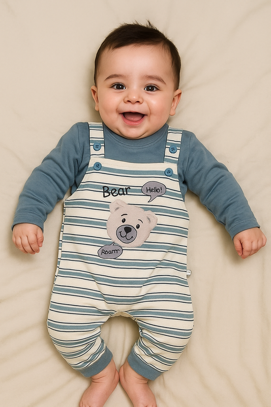 Bingo Bear Blue Romper Suit