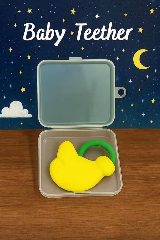 Baby Teether Soft Silicone Banana – Soothing Ring for Teething Relief