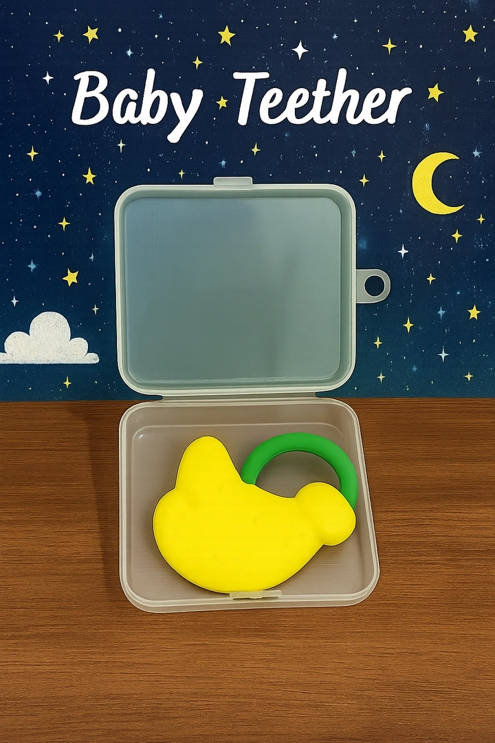 Baby Teether Soft Silicone Banana – Soothing Ring for Teething Relief