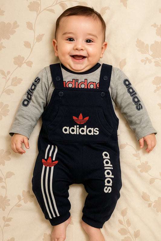 ADI Navy Romper Suit - Summer Fabric