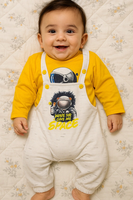 Astronaut Yellow Romper Suit