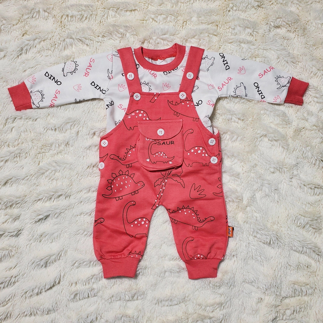 Dinosaur Romper - WINTER TERRY