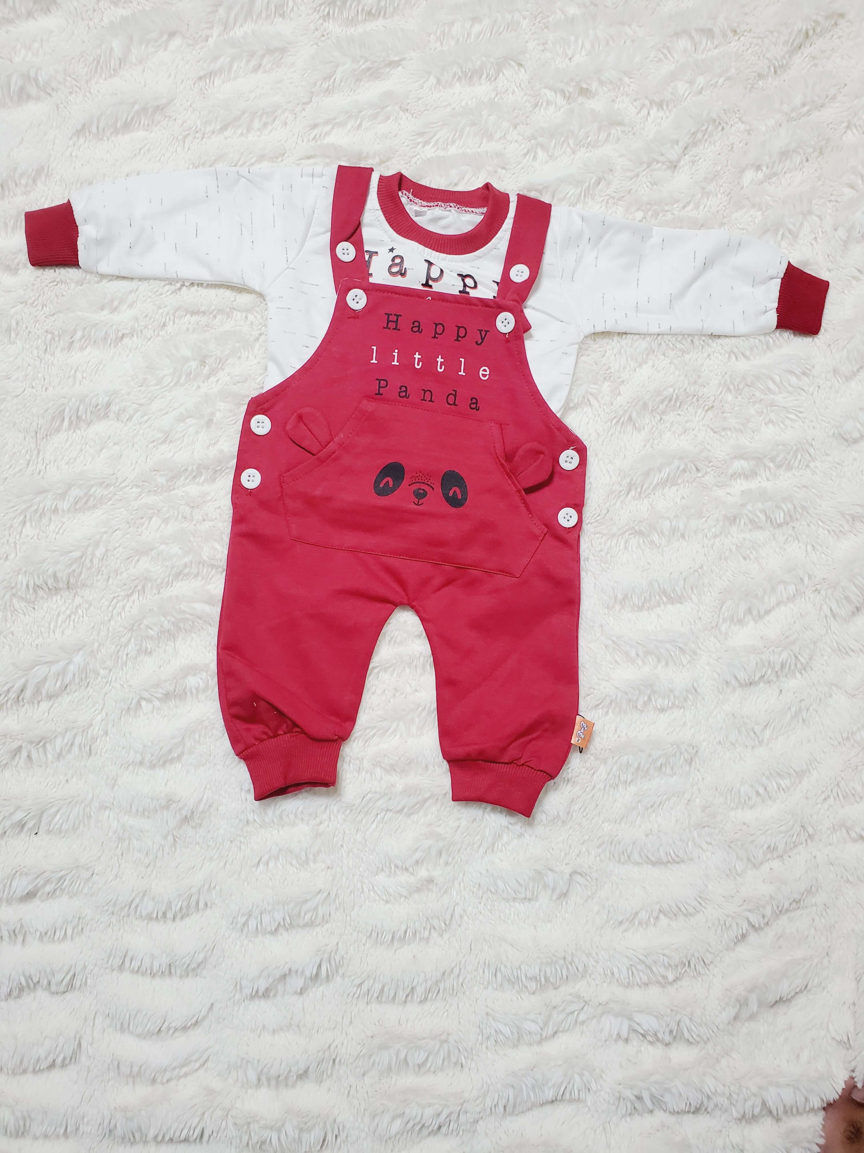 HAPPY PANDA RD Romper - WINTER TERRY