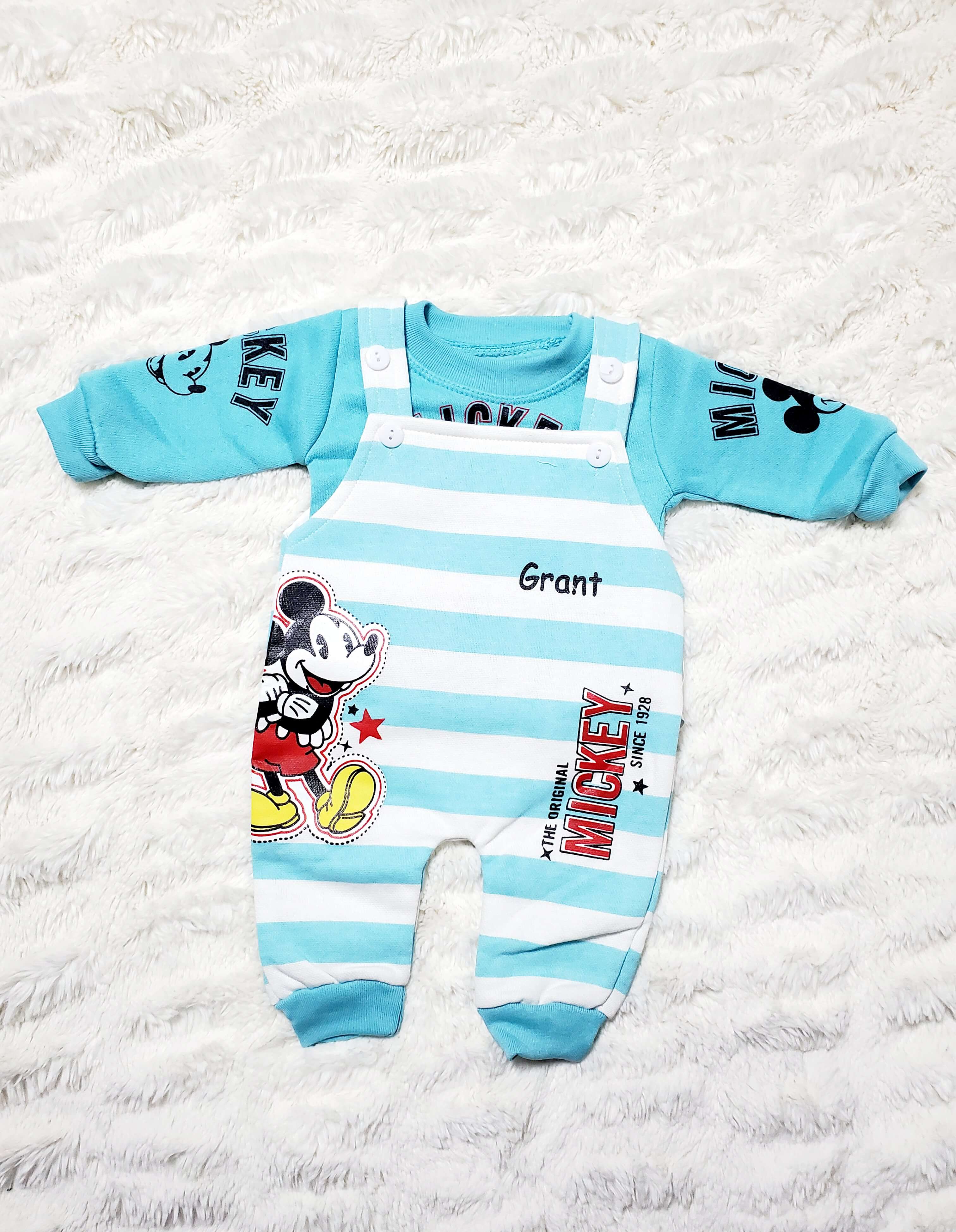 MICK Romper BL 0-3M - WINTER FLEECE