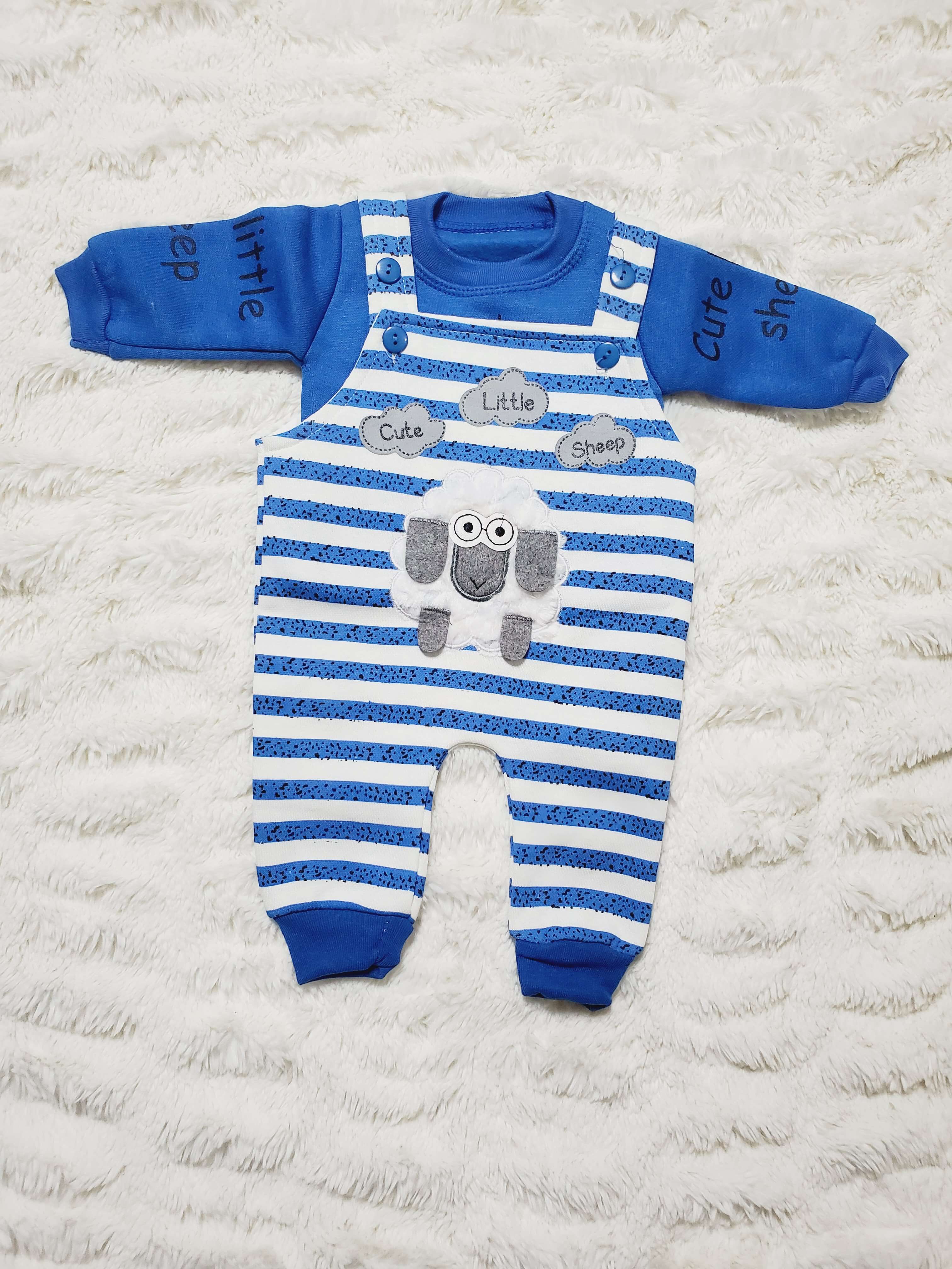 LITTLE SHEEP Romper BL 0-3M - WINTER FLEECE
