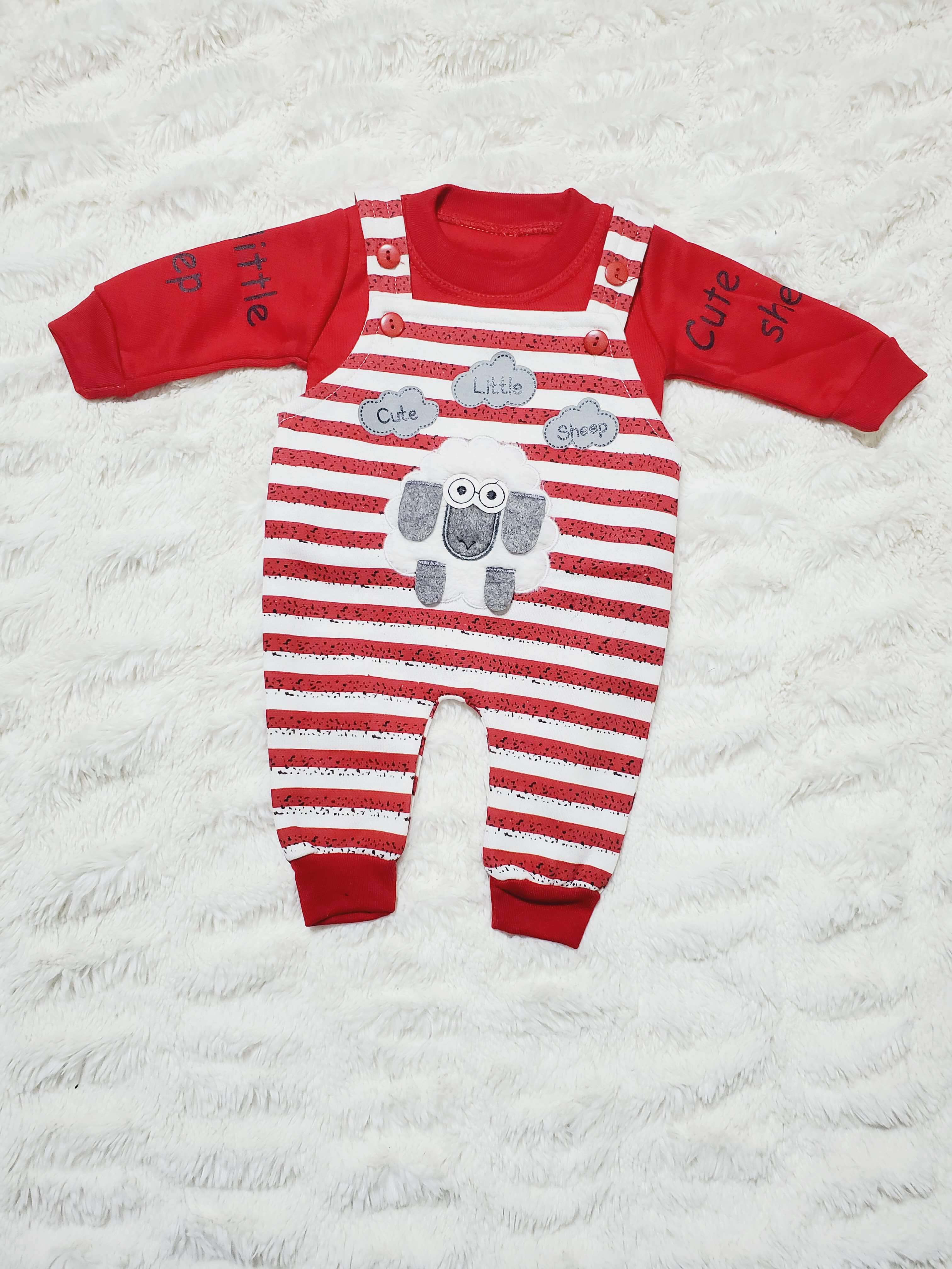 LITTLE SHEEP Romper RD 0-3M - WINTER FLEECE