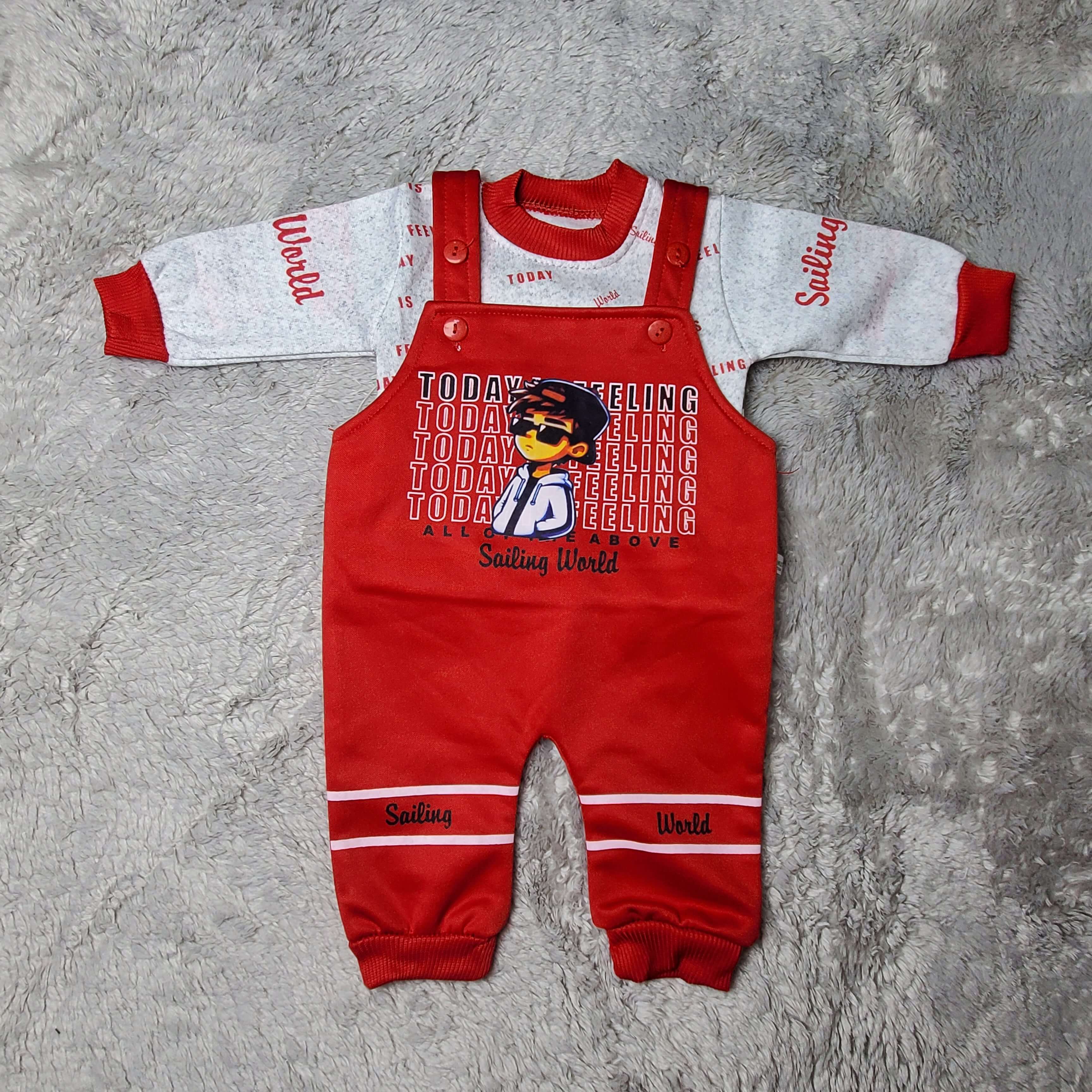 Today Feeling Red Romper - China Fleece