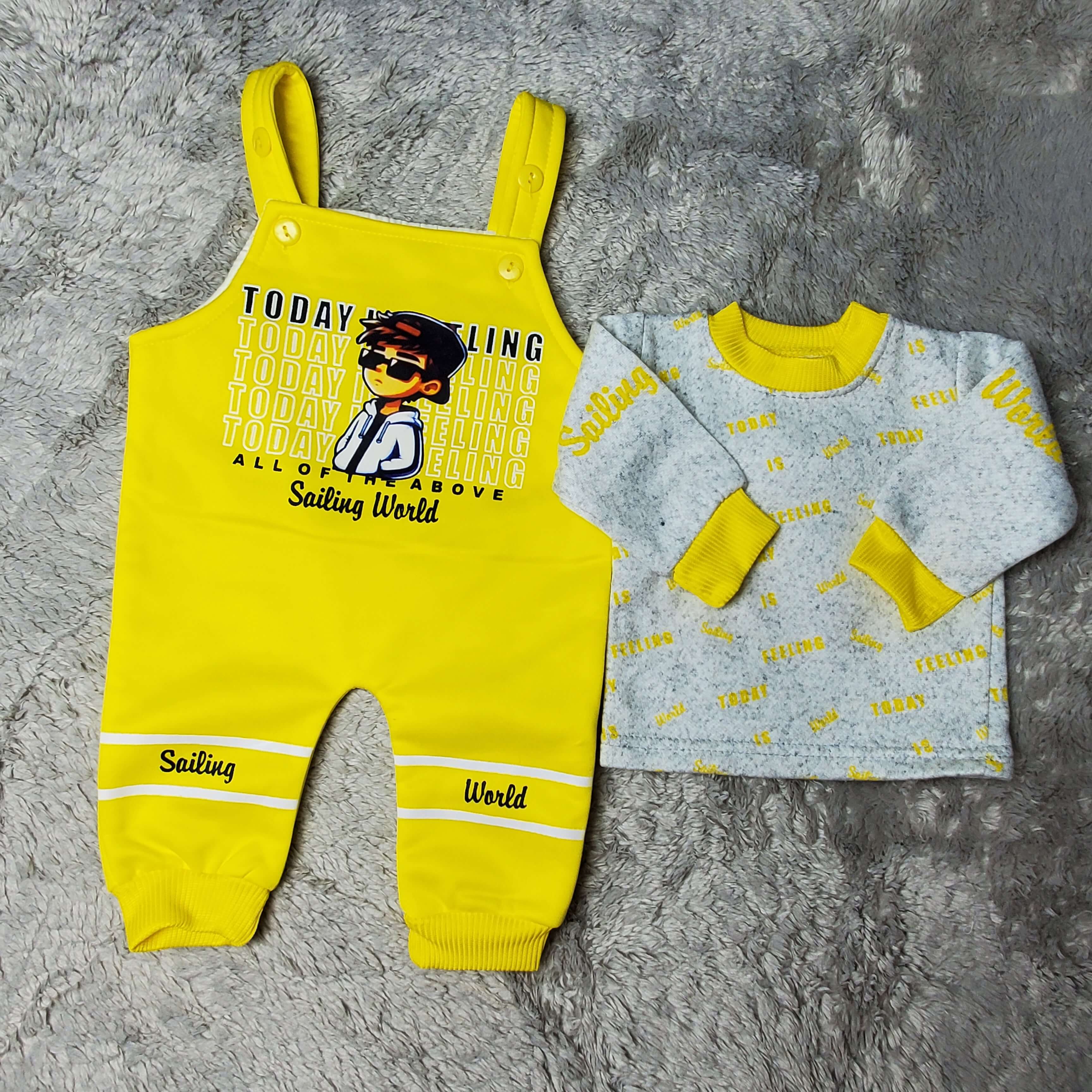 Today Feeling Yellow Romper - China Fleece