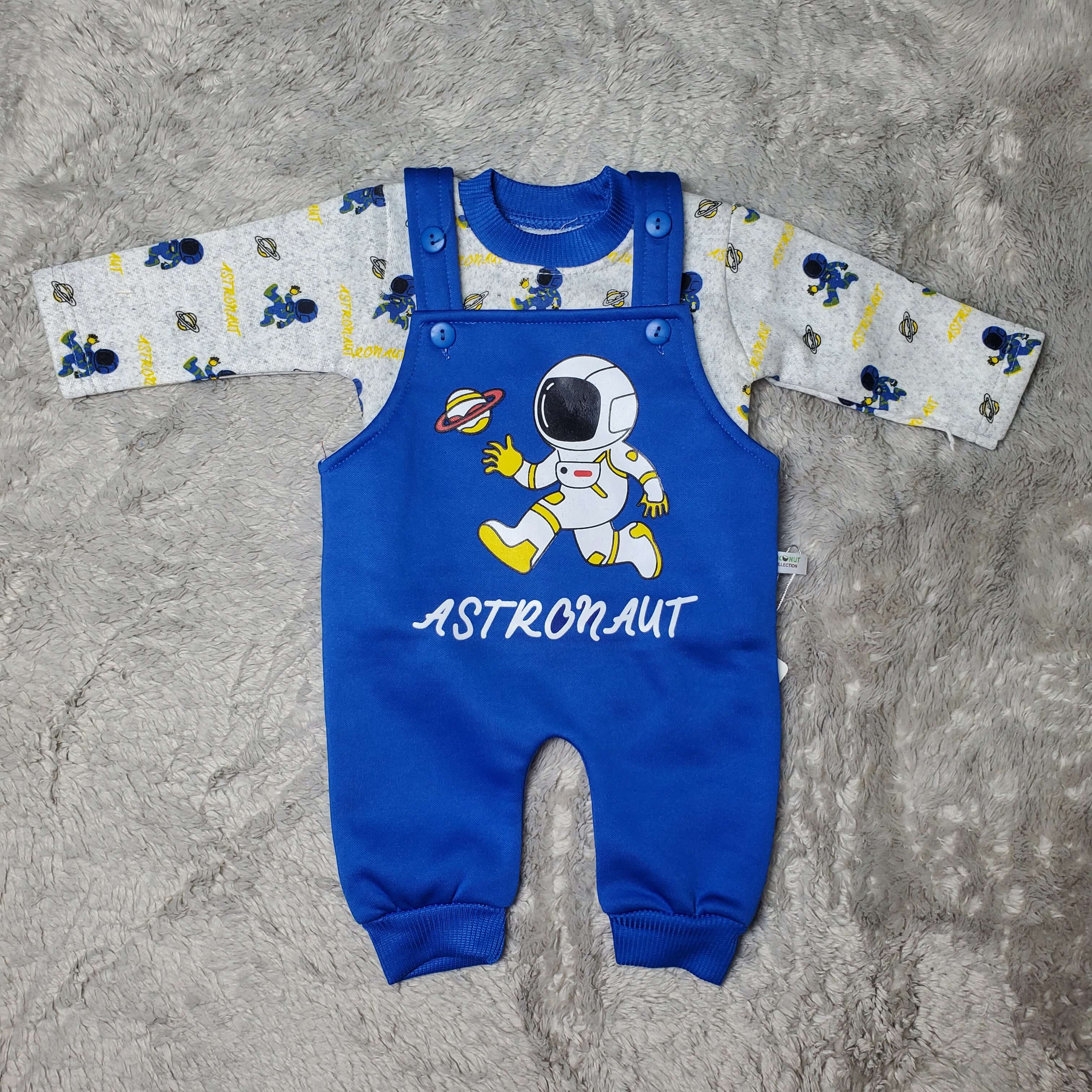 Running Astro Blue Romper - China Fleece
