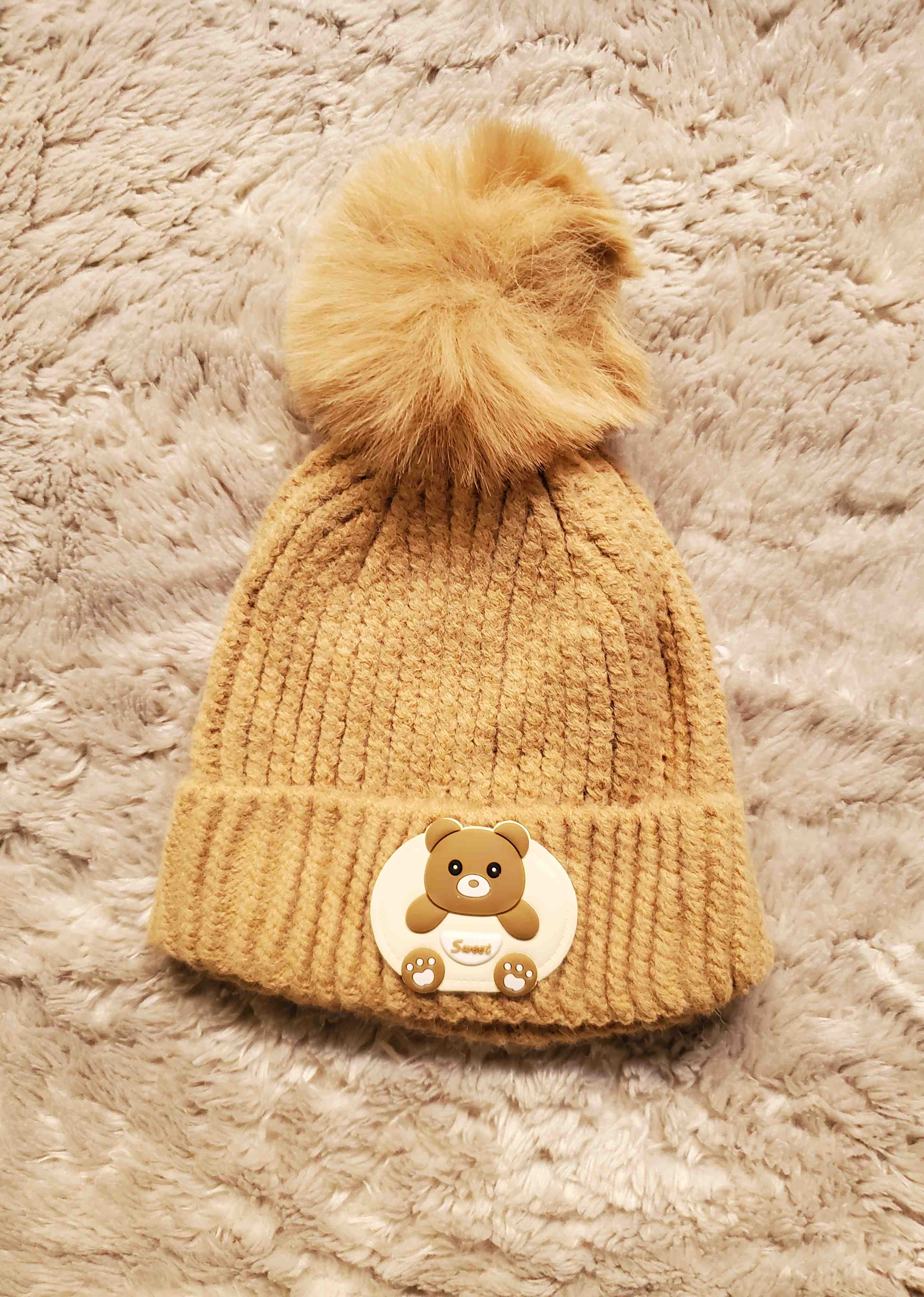 Imported PANDA Cap 0-9M HONEY - Winter Comforter