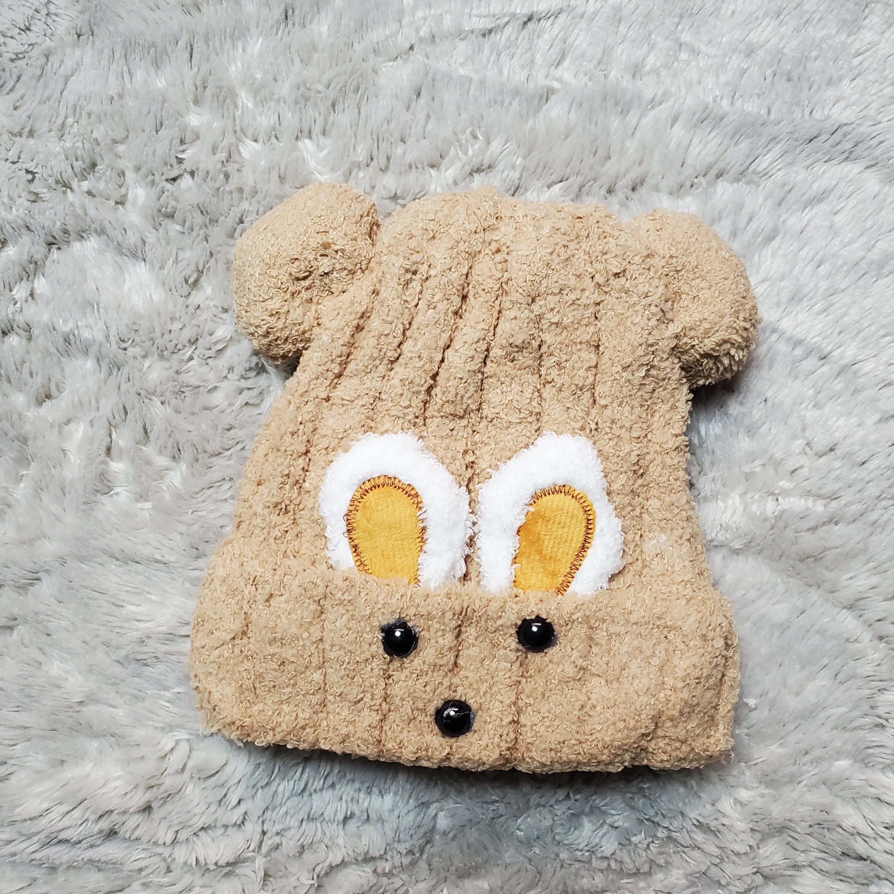 Winter Bunny Cap 3-9M Brown - Winter Comforter