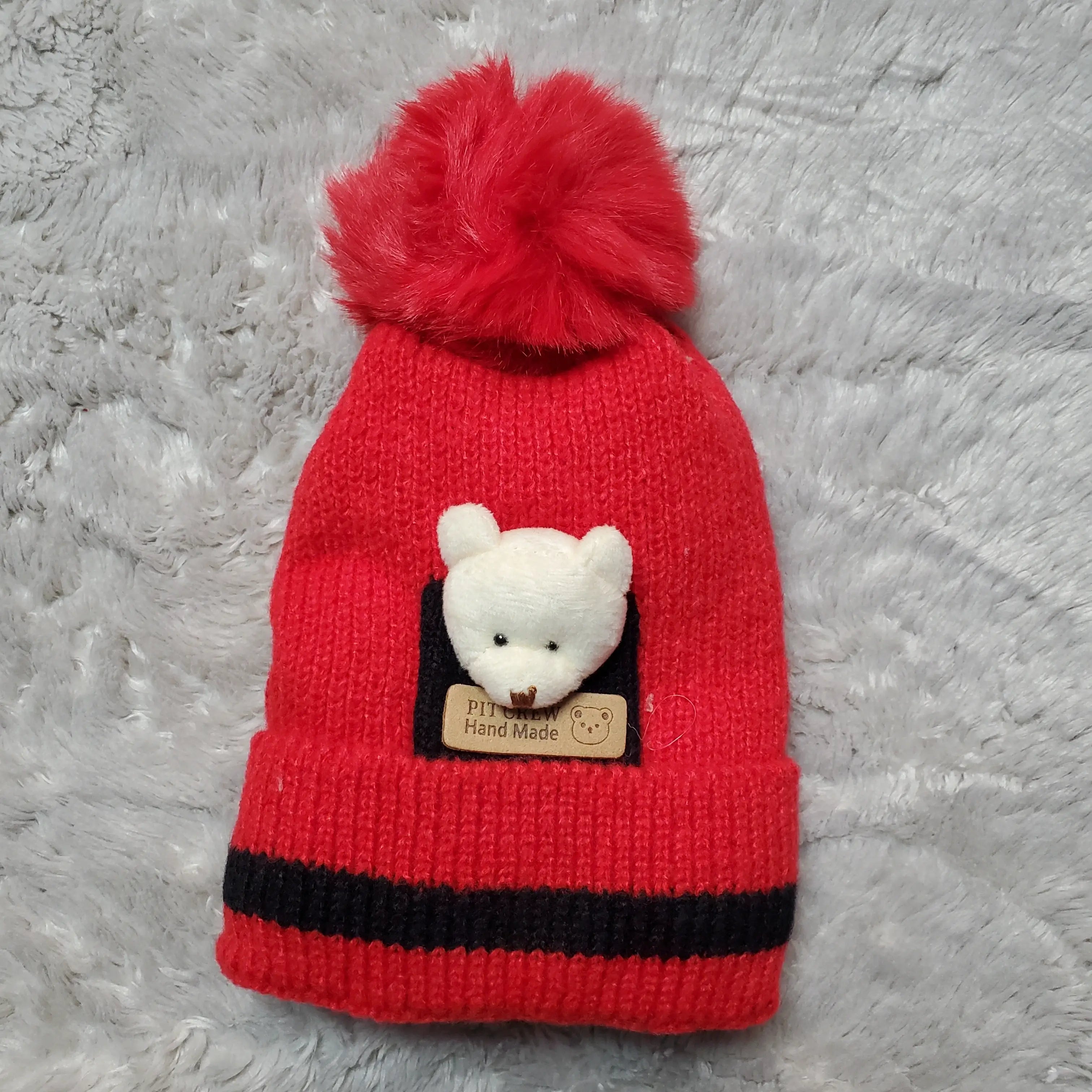 Winter Pit Crew Cap 3-9M Red - Winter Comforter