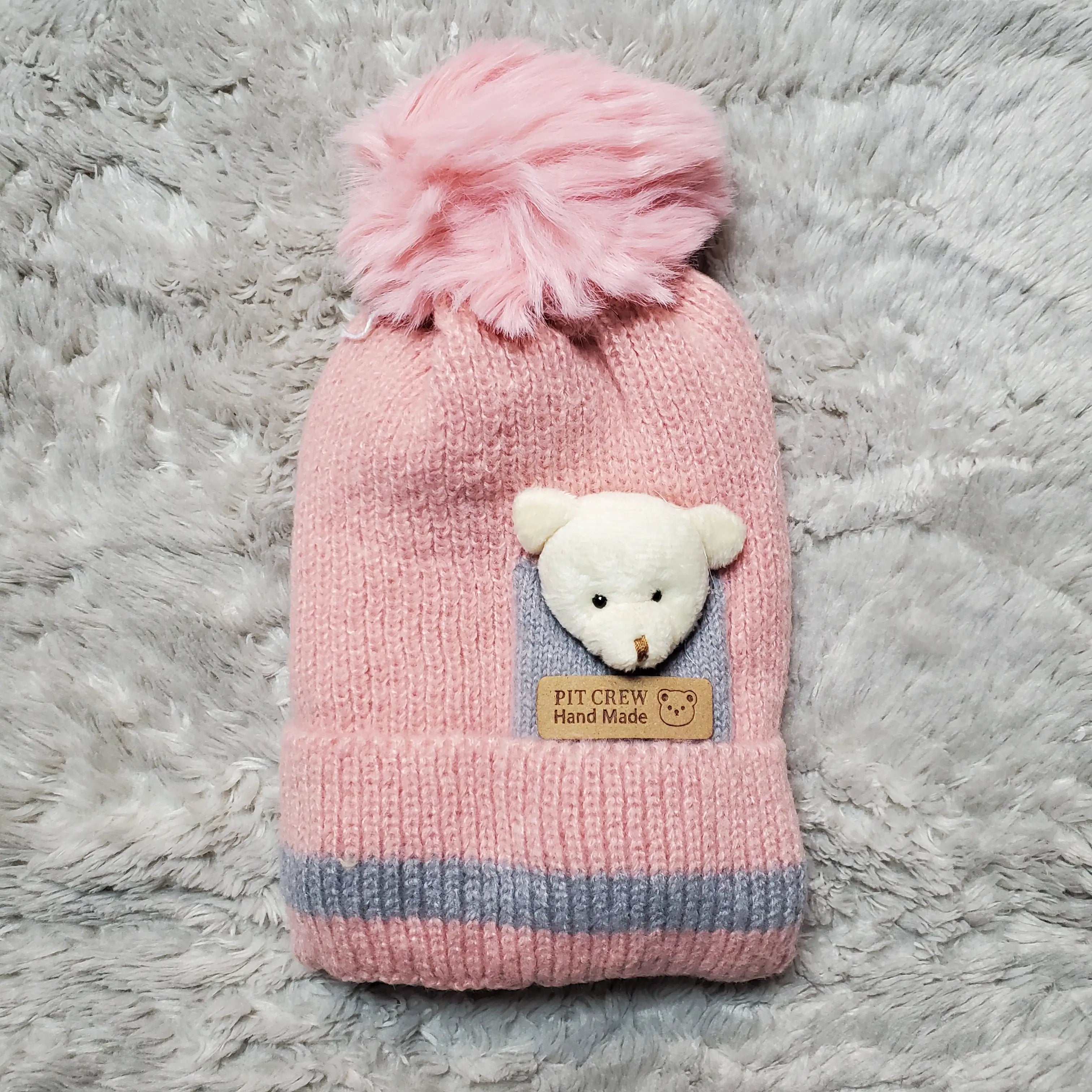 Winter Pit Crew Cap 3-9M Pink - Winter Comforter