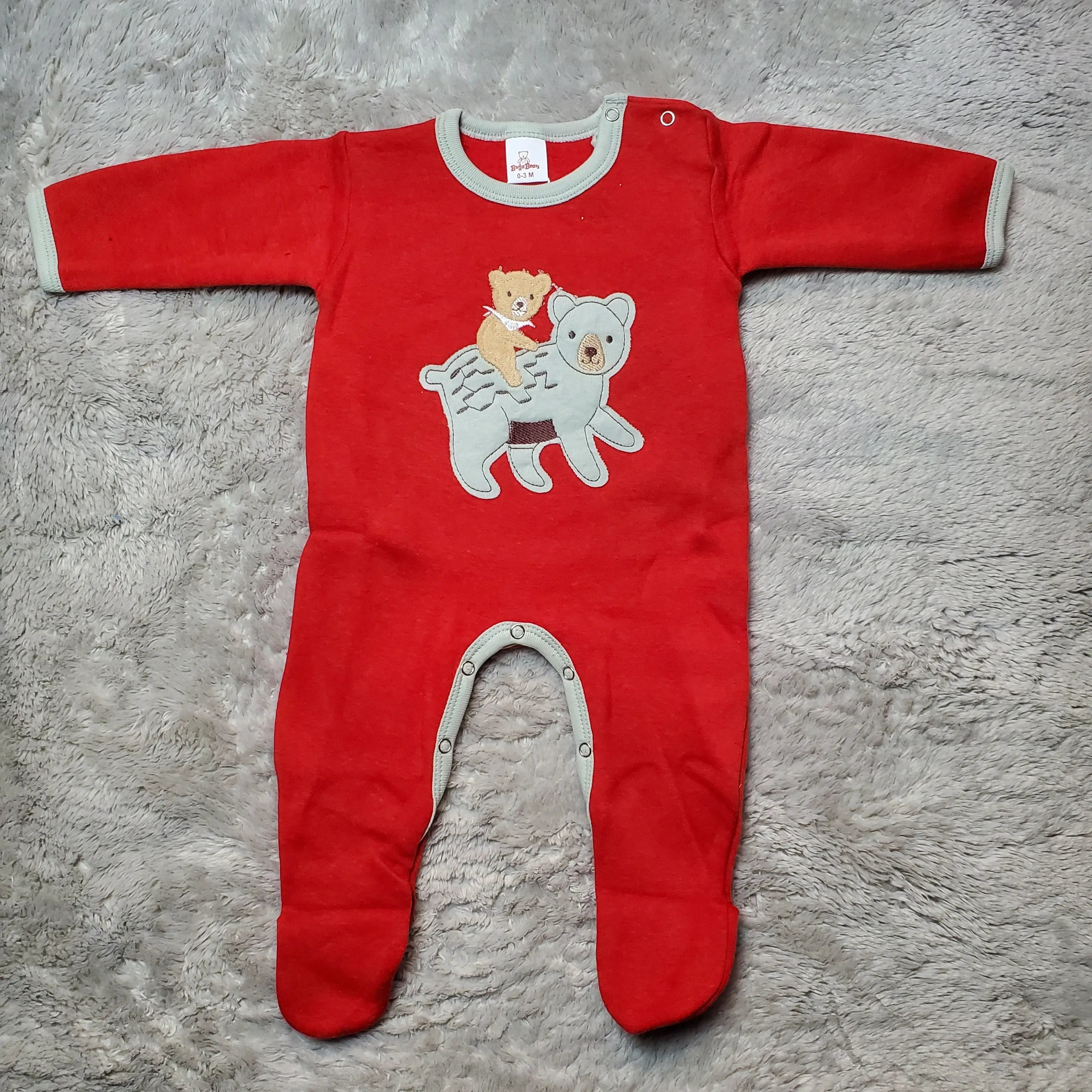 BEAR RED Romper - Premium Fleece