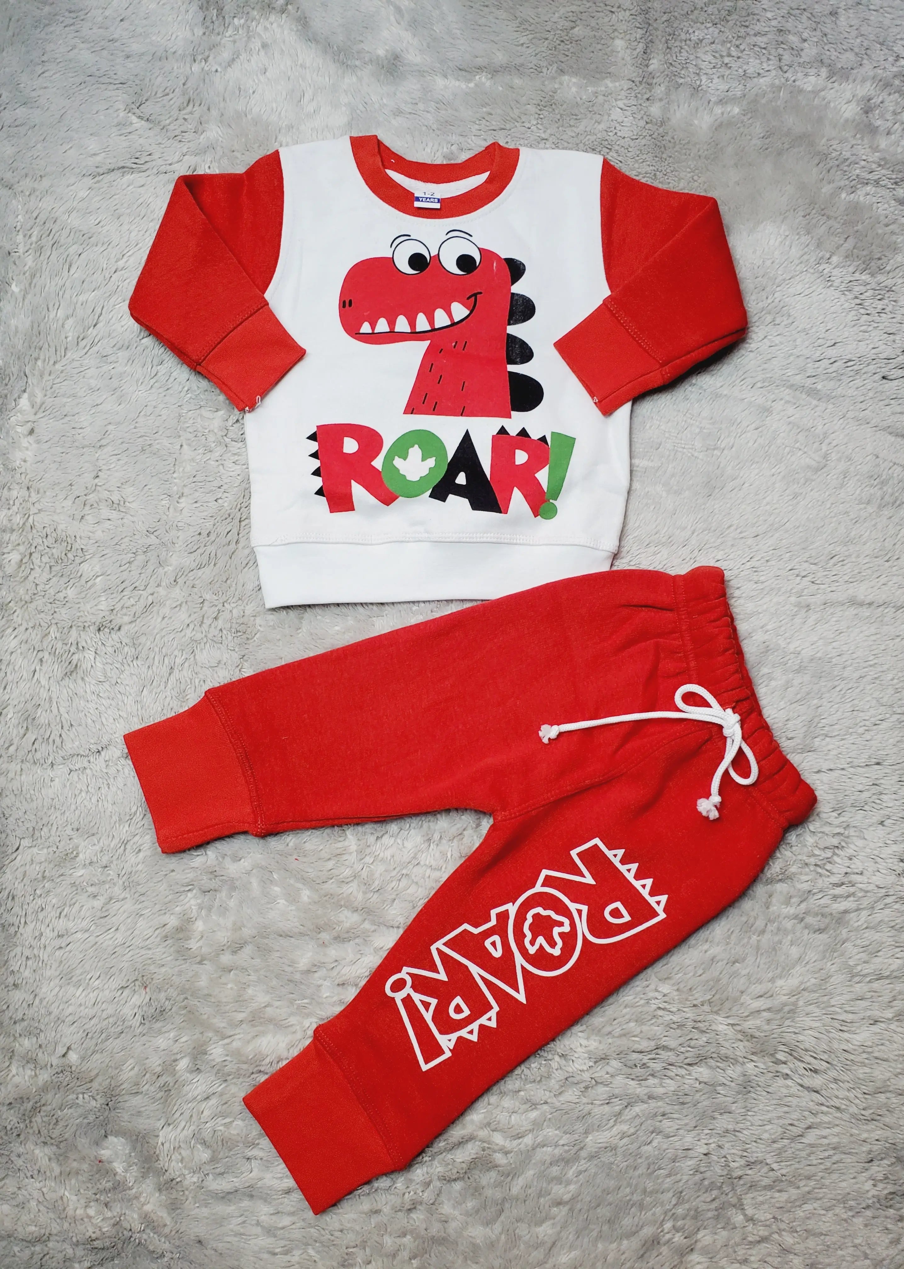Dino Roar Coord Set - French Fleece
