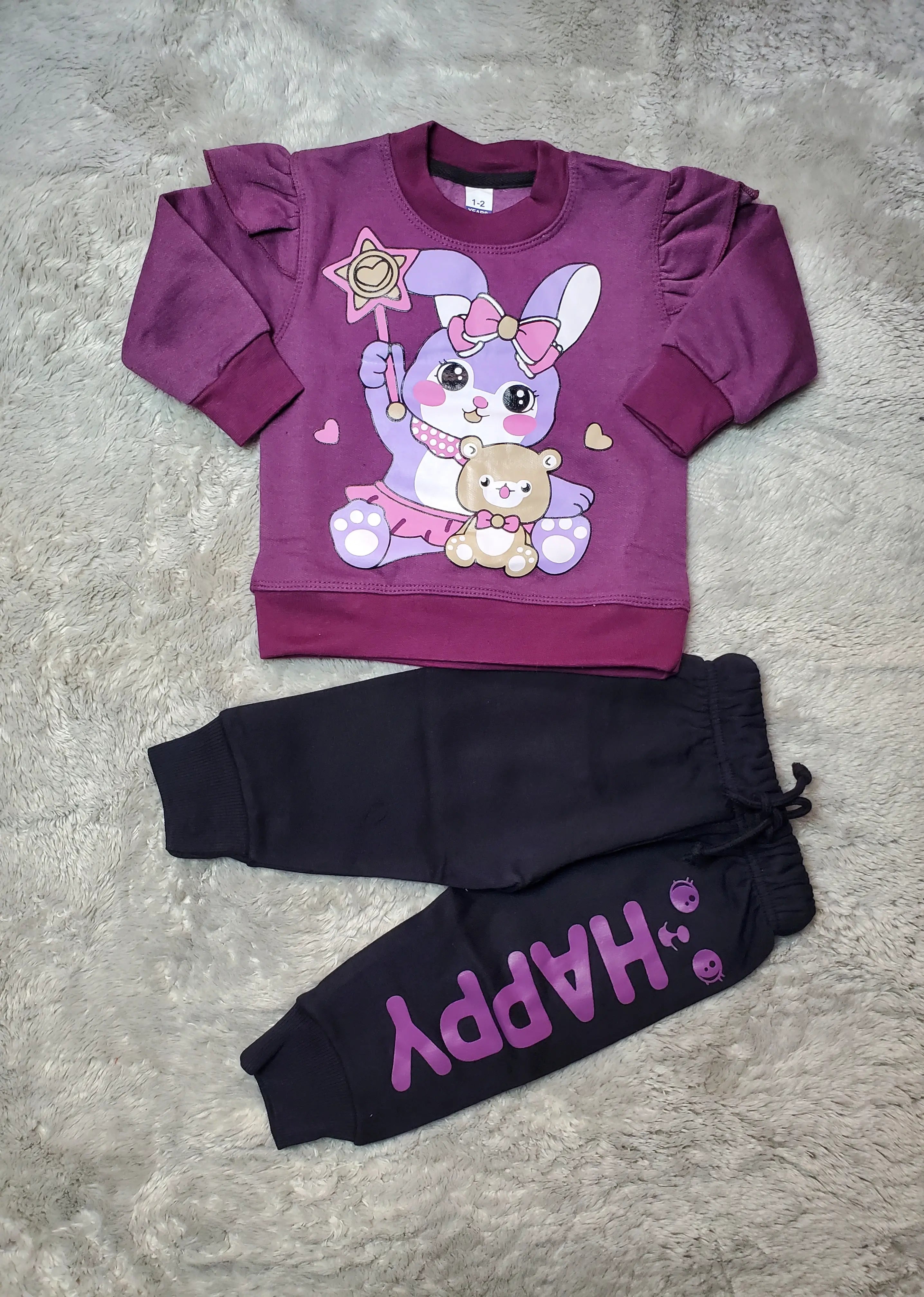 Eastern Bunny Coord Set - French Fleece
