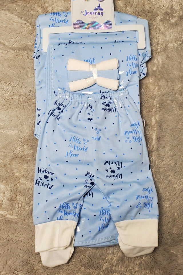 Welcome to the World BLUE | 12 Piece Starter Gift Set