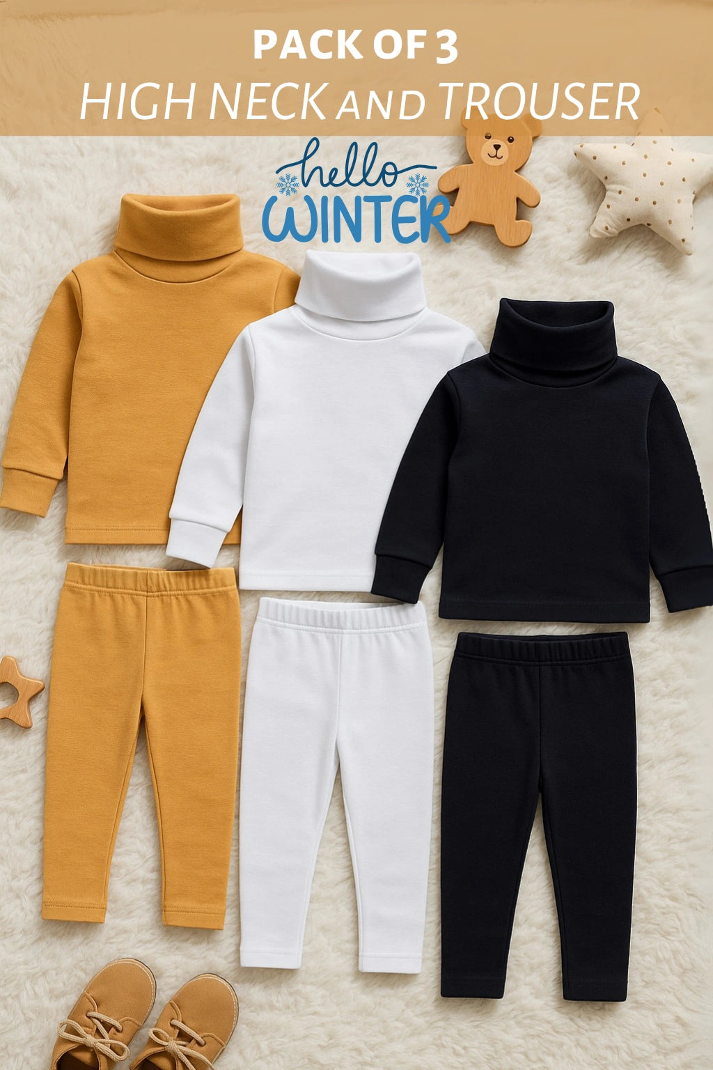 Pack of 3 Inner Thermal & Body Warmer - Infant -4Y