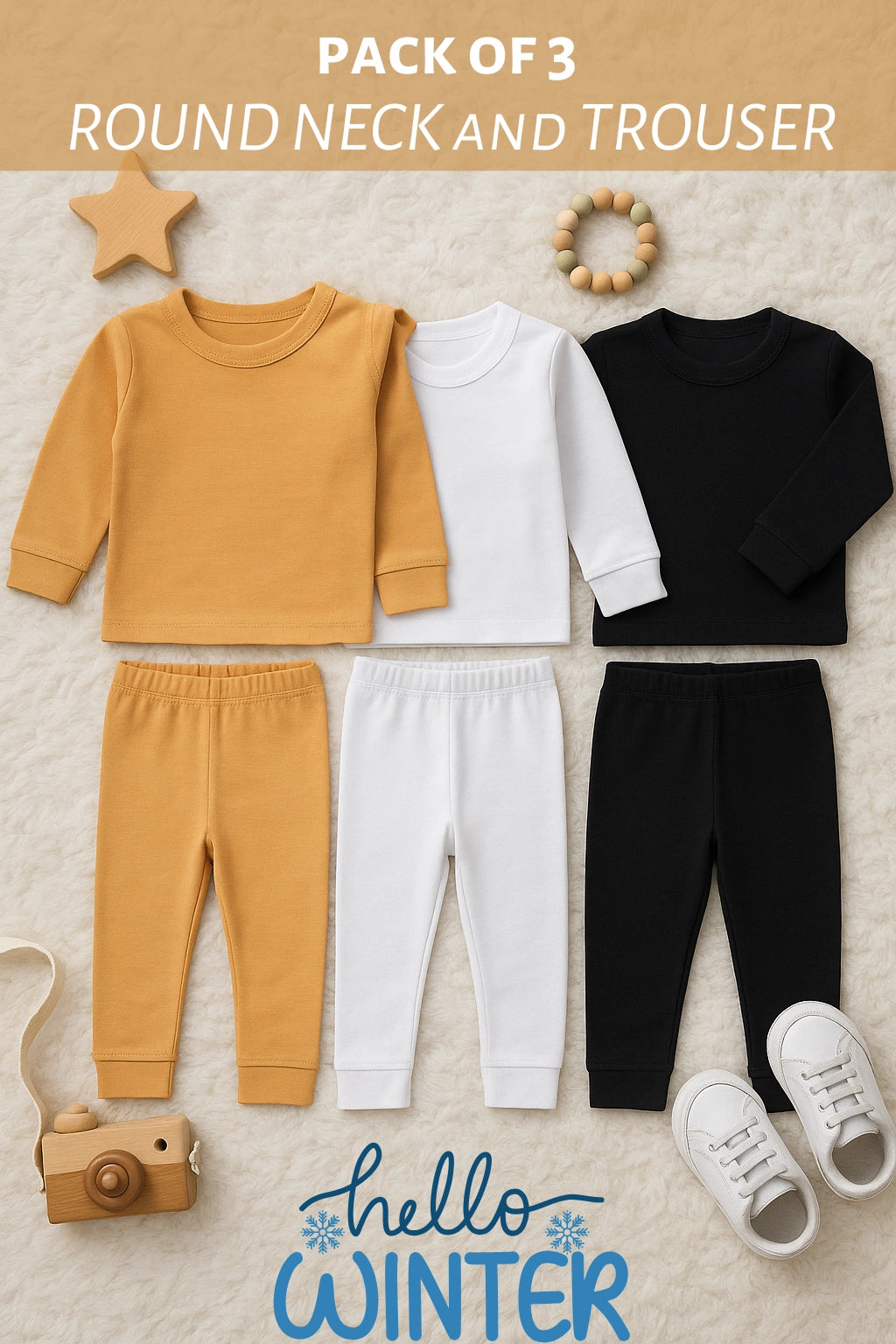 Pack of 3 Inner Thermal & Body Warmer - Infant -4Y