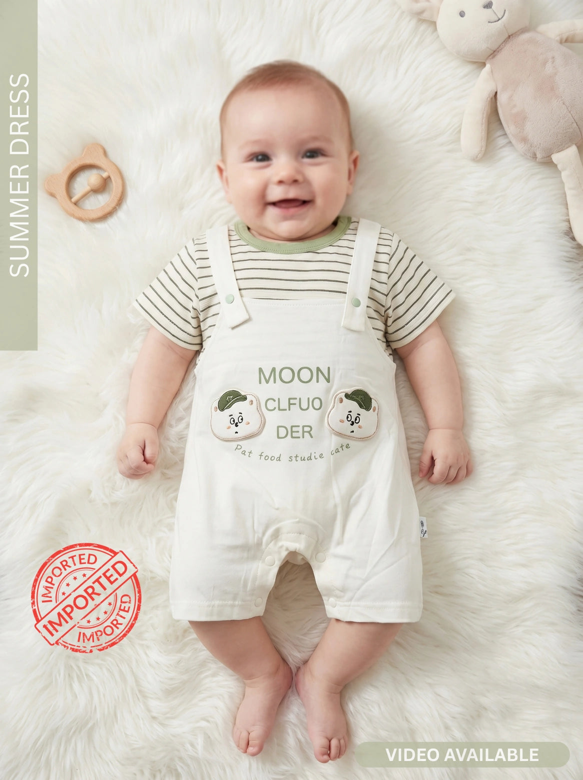 Moon Explorer Romper GREEN – SUMMER FABRIC