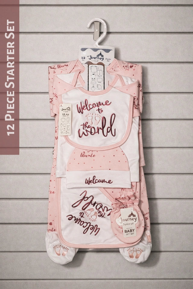 Welcome to the World PINK | 12 Piece Starter Gift Set