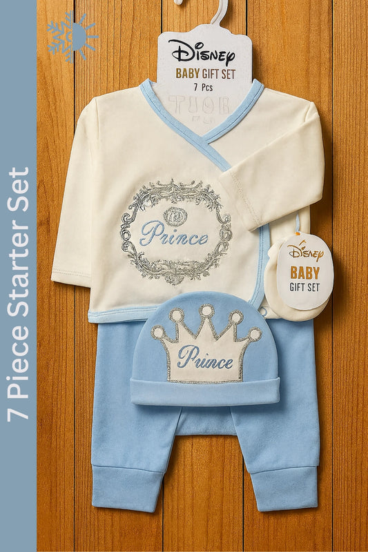 Disney Prince Blue 0-3M 7 Piece Set