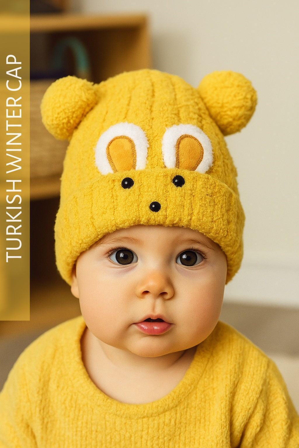 Winter Bunny Cap 3-9M Camel- Winter Comforter
