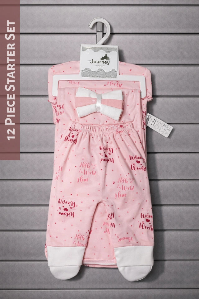 Welcome to the World PINK | 12 Piece Starter Gift Set