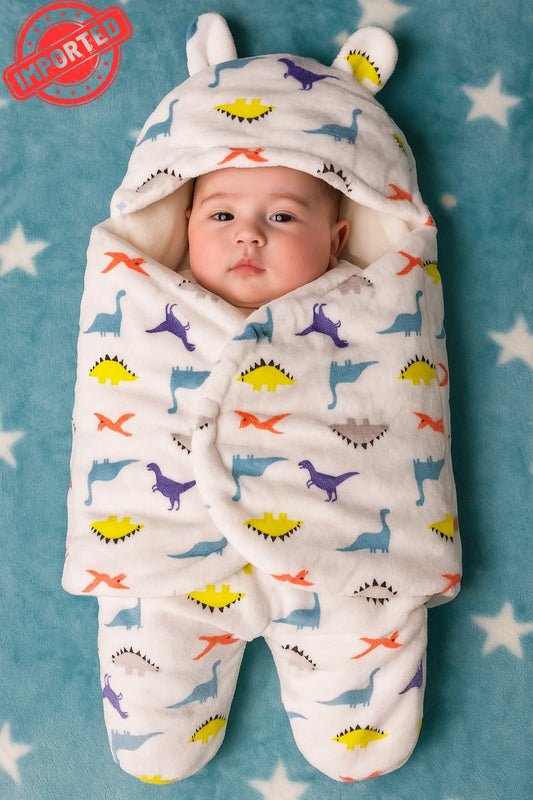 Imported Winter Swaddle Dino 0-9M Baby