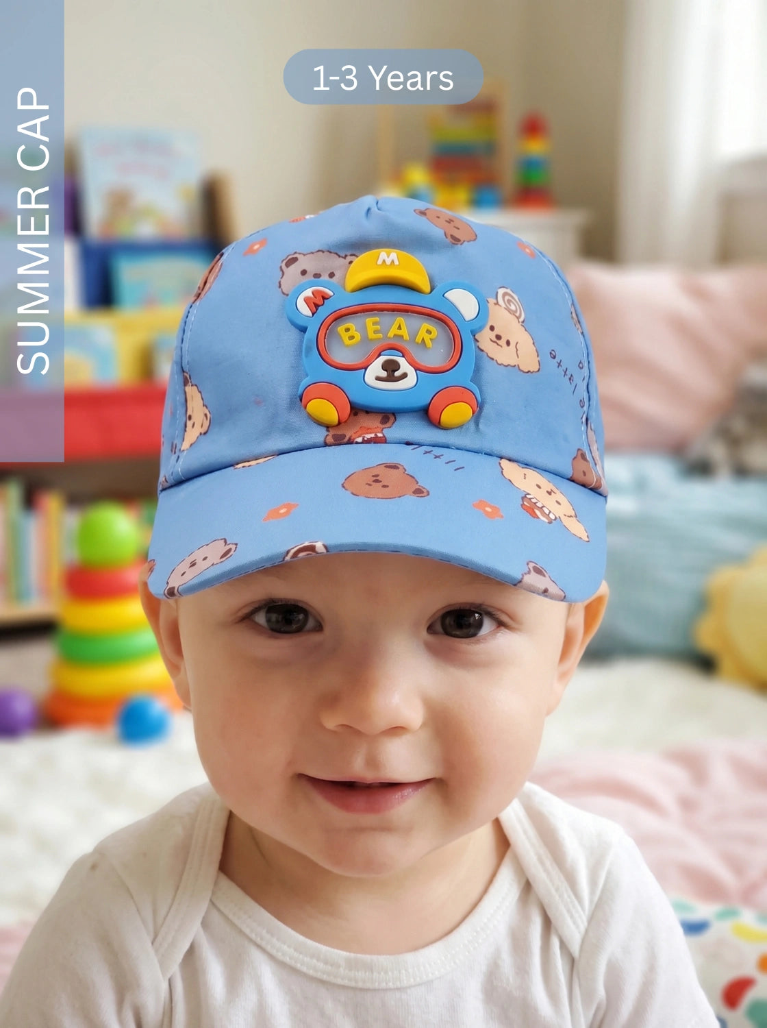 M BEAR Summer Cap BLUE | IMPORTED