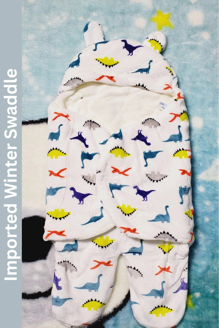 Imported Winter Swaddle Dino 0-9M Baby
