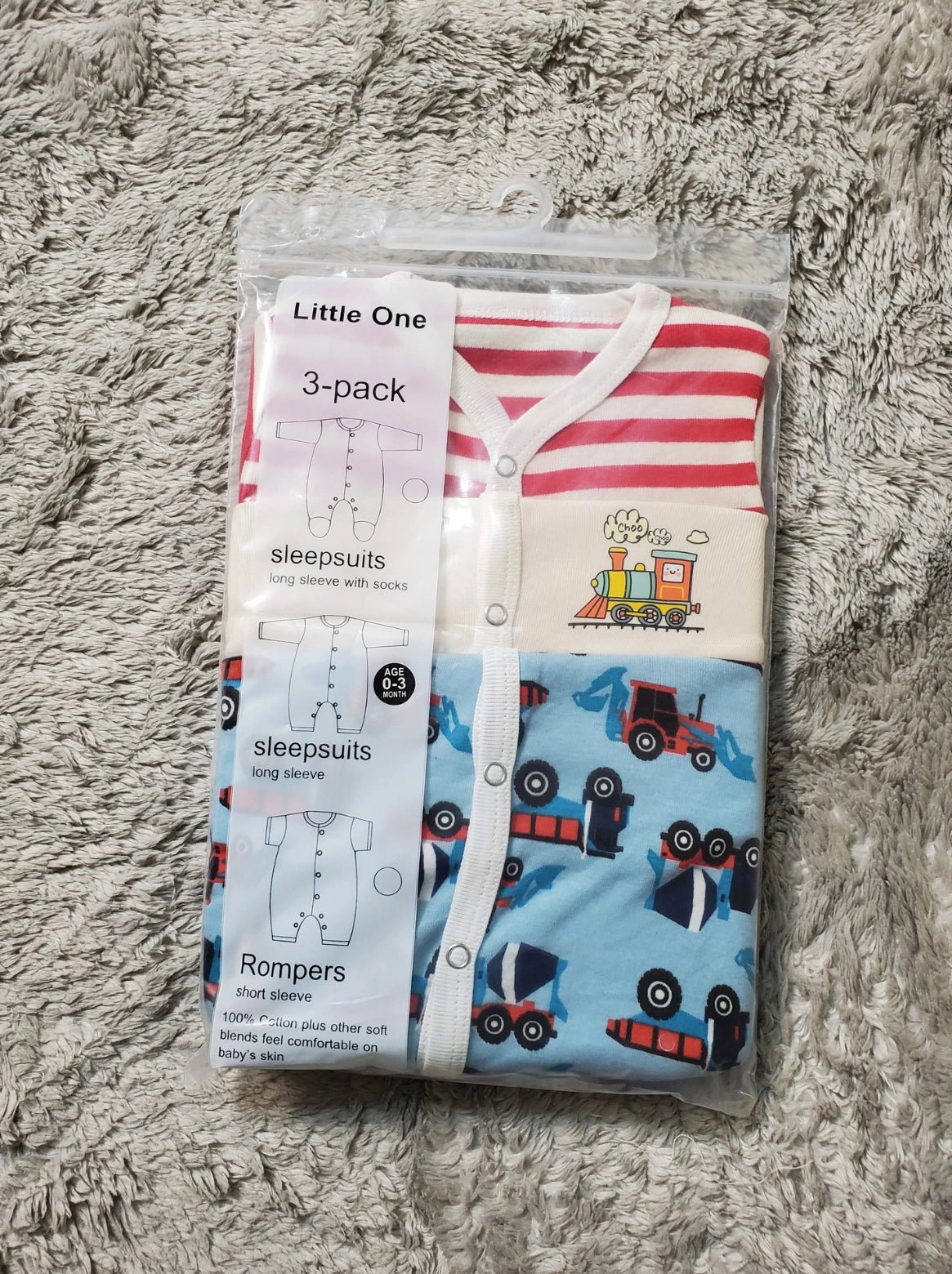 Pack of 3 Rompers | Summer Cotton