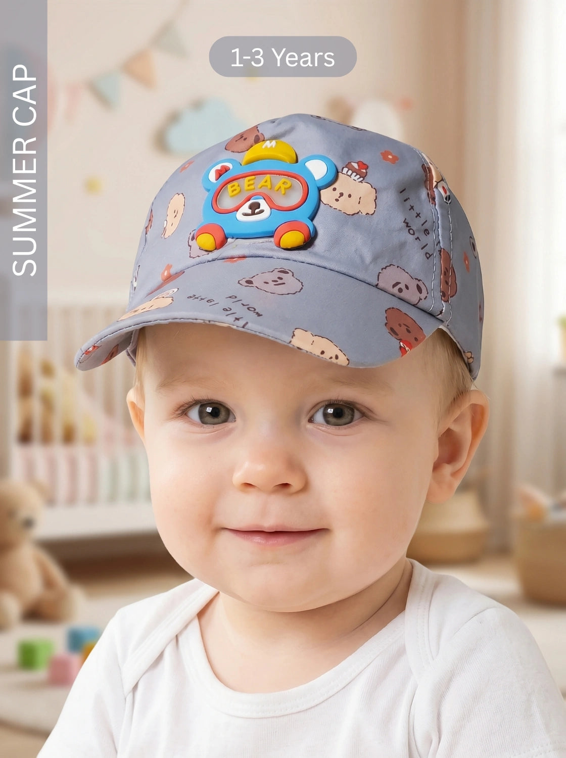 M BEAR Summer Cap GREY | IMPORTED