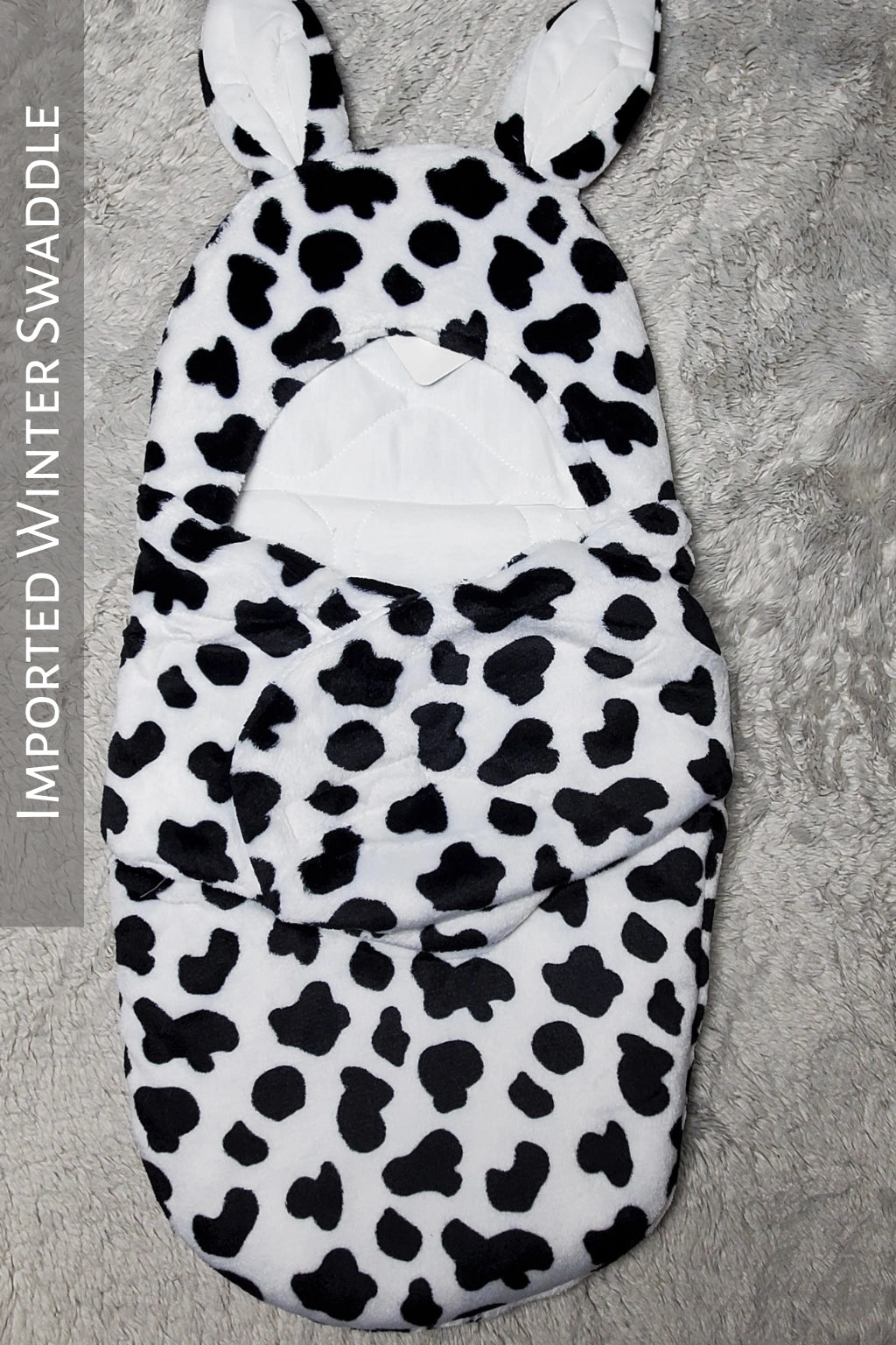 Imported Winter Swaddle Cow 0-3M Baby