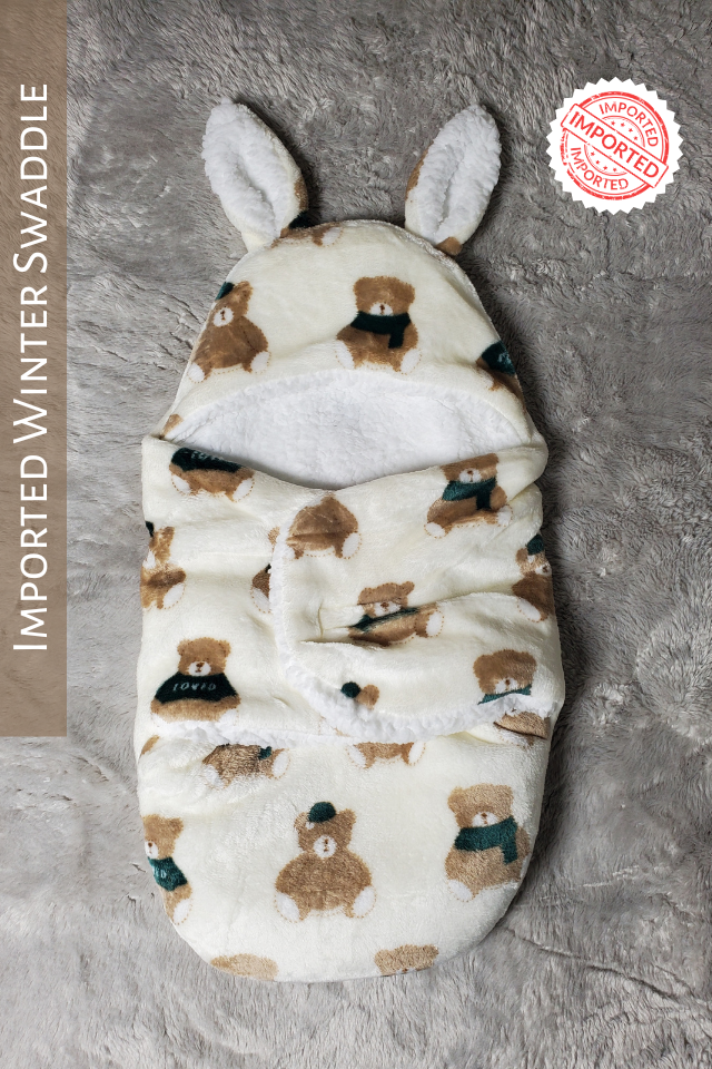 Imported Winter Swaddle Bear 0-3M Baby