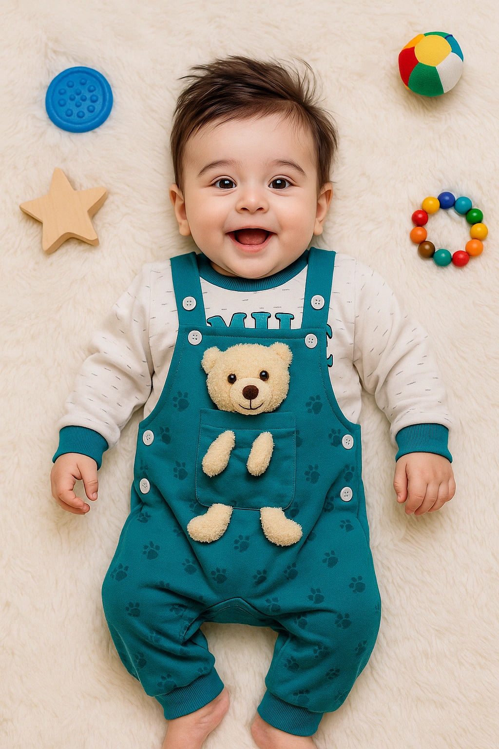 TEDDY BEAR BG Romper - WINTER TERRY