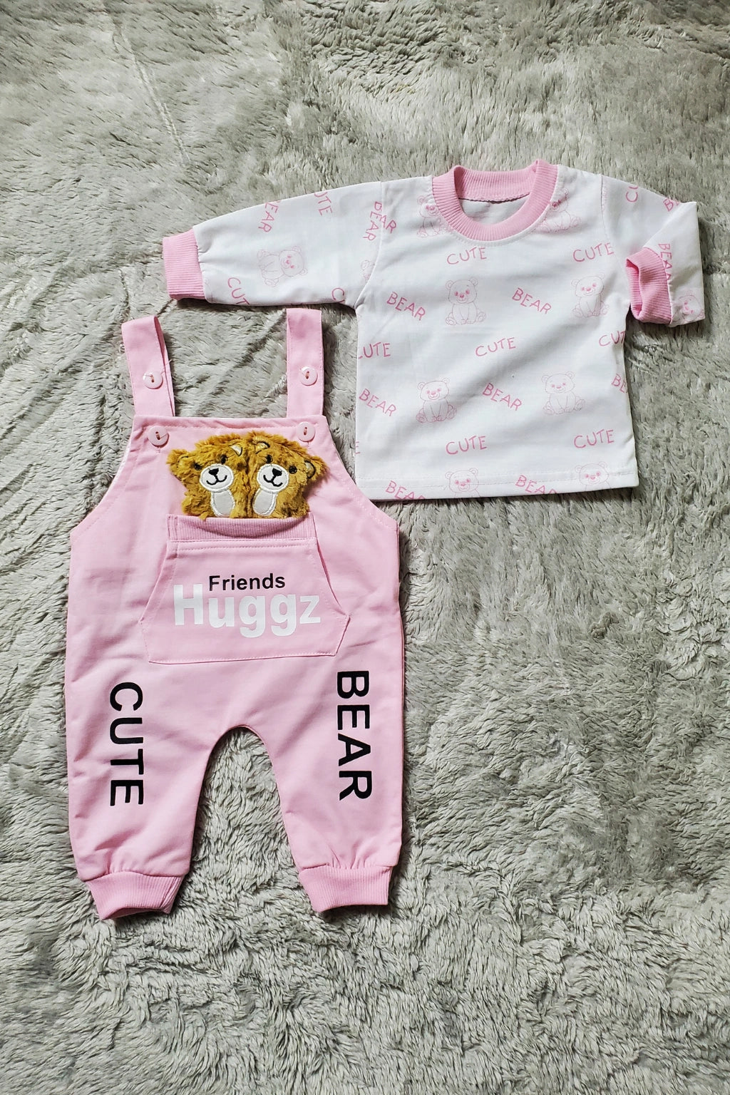 Huggz Romper Pink - SUMMER FABRIC