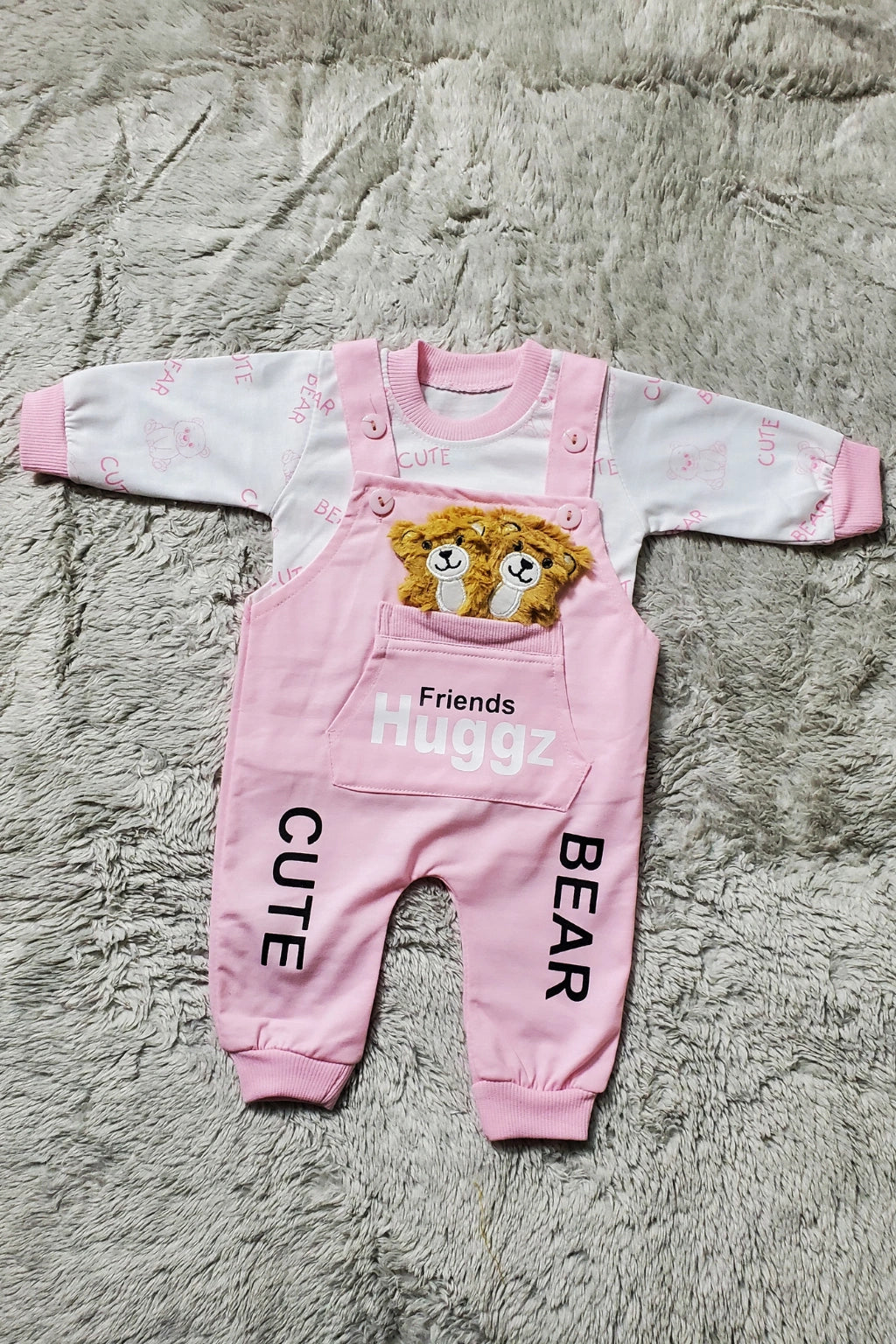 Huggz Romper Pink - SUMMER FABRIC
