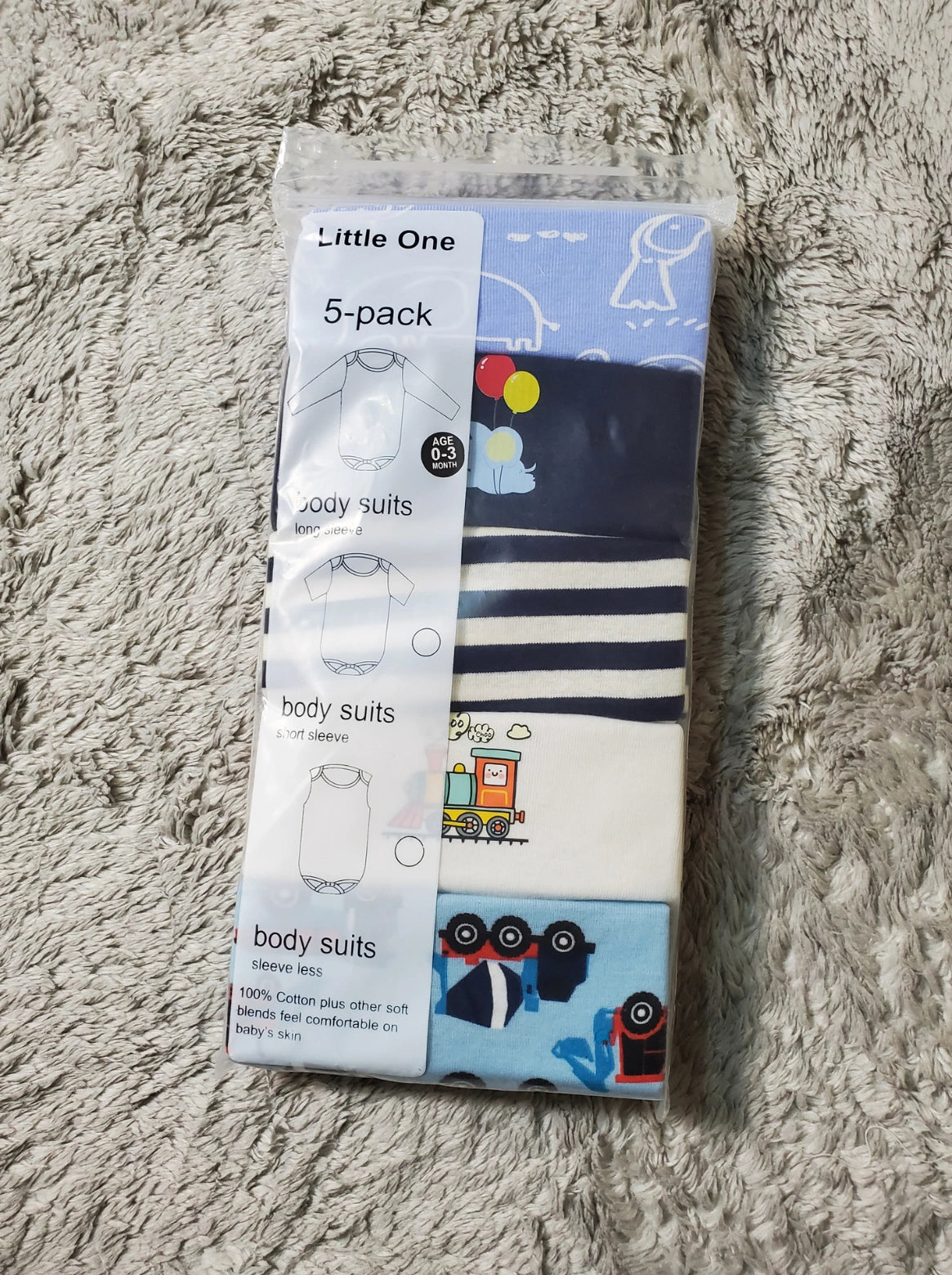Pack of 5 Body Suits | Summer Cotton