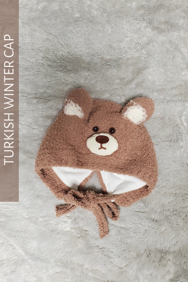 Winter Bear Cap 3-9M Brown - Winter Comforter