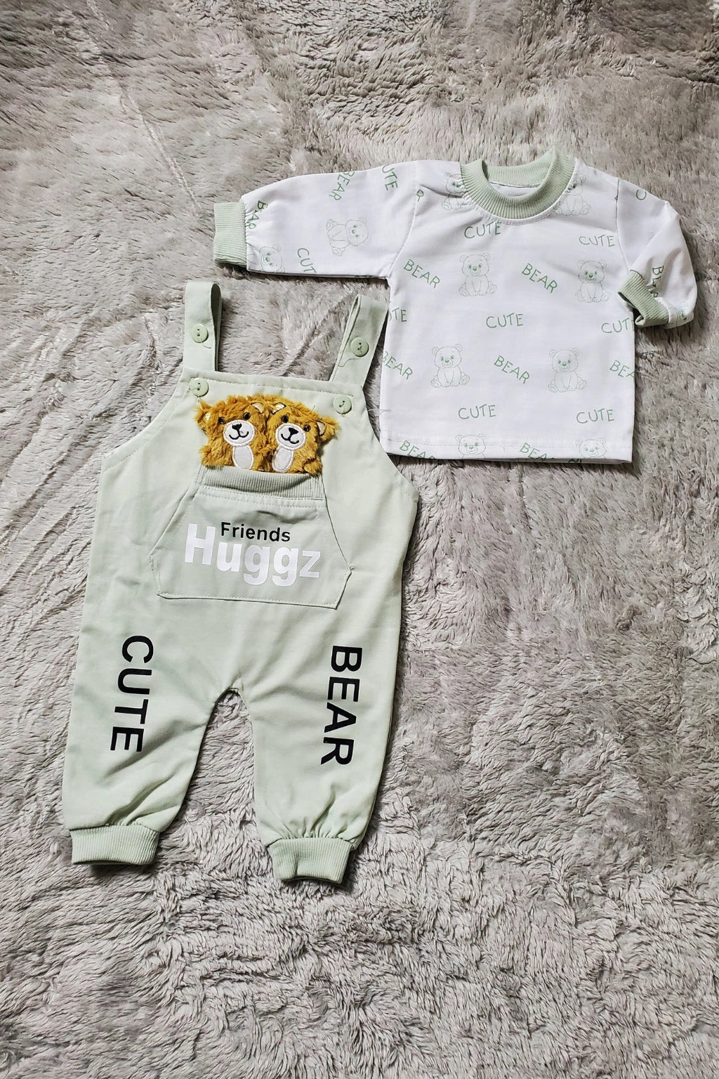 Huggz Romper Green - SUMMER FABRIC
